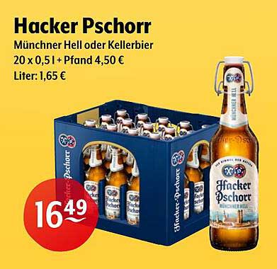 Hacker Pschorr Münchner Hell oder Kellerbier