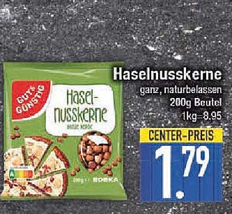 Haselnüssekerne