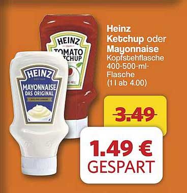 Heinz Ketchup oder Mayonnaise