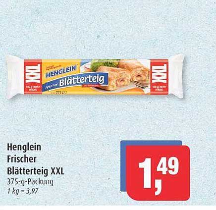 Henglein Frischer Blätterteig XXL