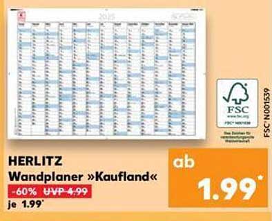 HERLITZ Wandplaner »Kaufland«