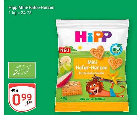 Hipp Mini-Hafer-Herzen