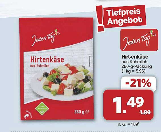 Hirtenkäse aus Kuhmilch