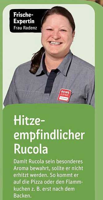 Hitzeempfindlicher Rucola