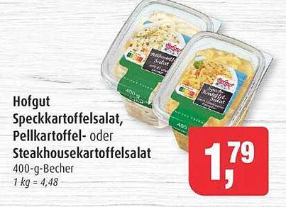 Hofgut Speckkartoffelsalat, Pellkartoffel- oder Steakhousekartoffelsalat