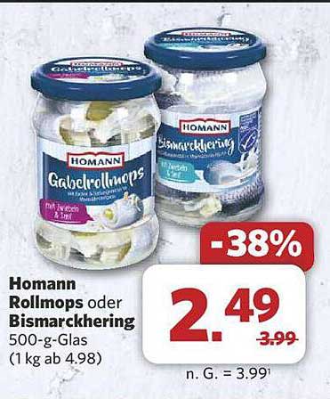 Homann Rollmops oder Bismarckhering