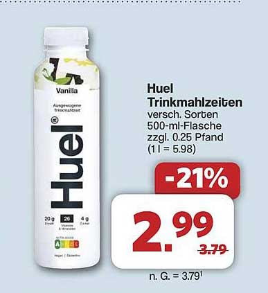 Huel Trinkmahlzeiten