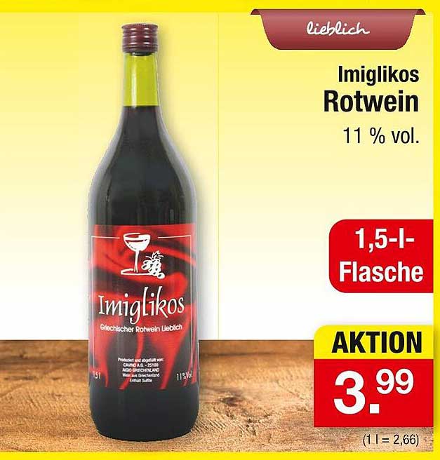 Imiglikos Rotwein