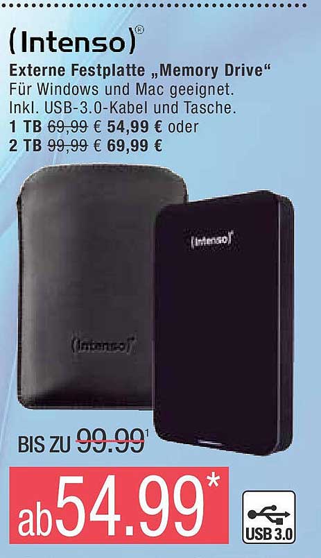 Intenso Externe Festplatte „Memory Drive“