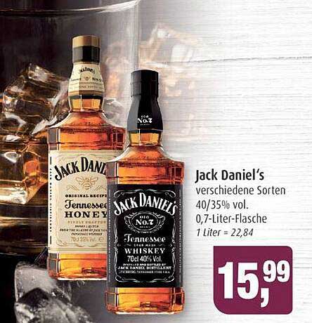 Jack Daniel's verschiedene Sorten