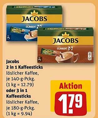 Jacobs 2 in 1 Kaffeesticks