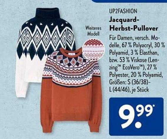 Jacquard-Herbst-Pullover