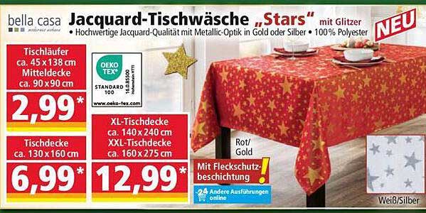 Jacquard-Tischwäsche „Stars“