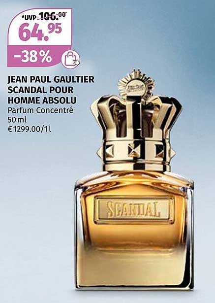 JEAN PAUL GAULTIER SCANDAL POUR HOMME ABSOLU