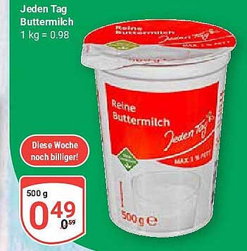 Jeden Tag Buttermilch