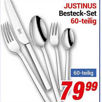 JUSTINUS Besteck-Set 60-teilig