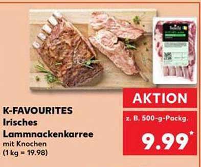 K-FAVOURITES Irisches Lammlackenkarree mit Knochen