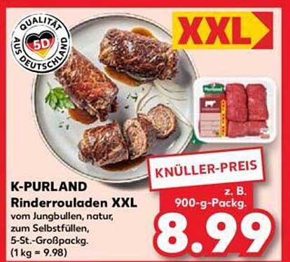 K-PURLAND Rinderrouladen XXL