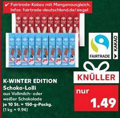 K-WINTER EDITION Schoko-Lolli