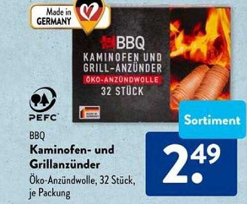 Kaminofen- und Grillanzünder