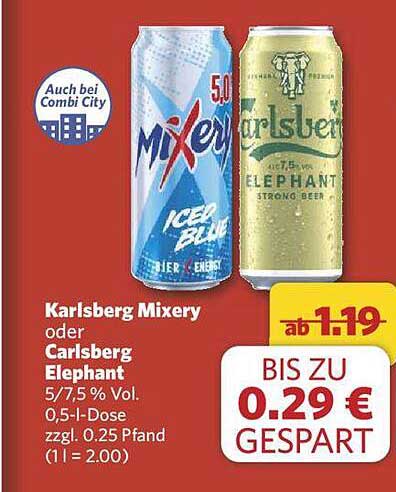 Karlsberg Mixery oder Carlsberg Elephant