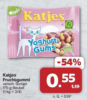 Katjes Fruchtgummi Yoghurt-Gums