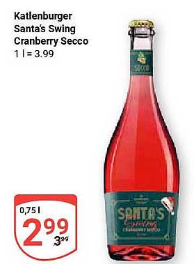 Katlenburger Santa's Swing Cranberry Secco