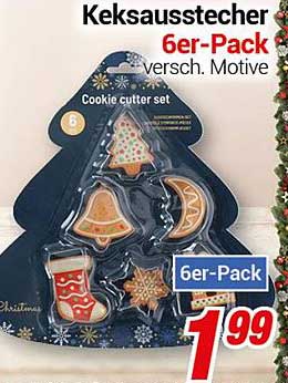 Keksausstecher 6er-Pack