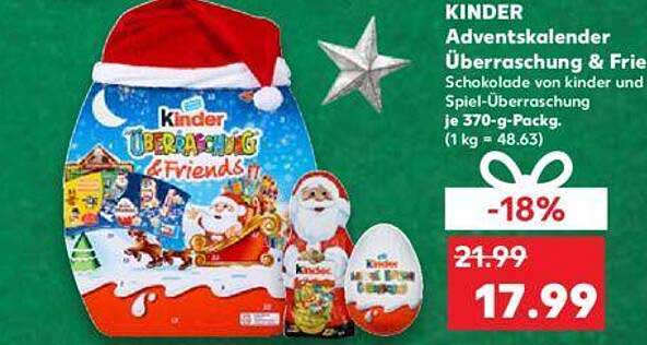 KINDER Adventskalender Überraschung & Friends