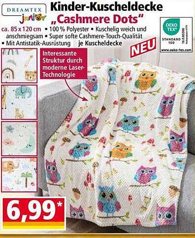 Kinder-Kuscheldecke „Cashmere Dots“