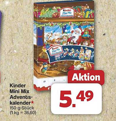 Kinder Mini Mix Adventskalender