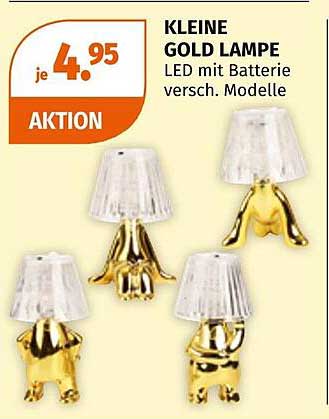 KLEINE GOLD LAMPE