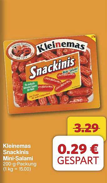 Kleinemas Snackinis Mini-Salami