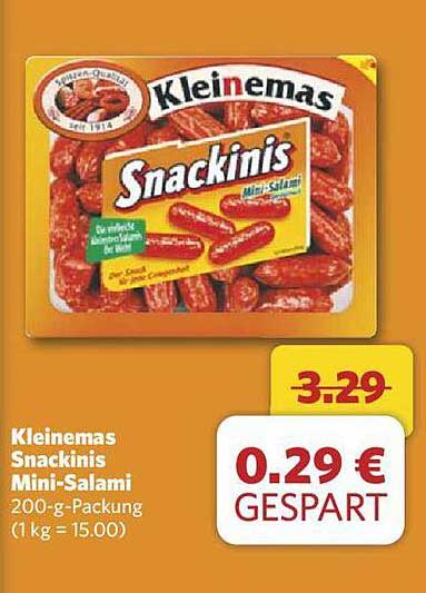 Kleinemas Snackinis Mini-Salami