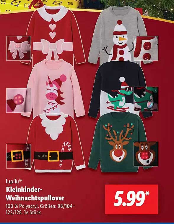 Kleinkinder-Weihnachtspullover