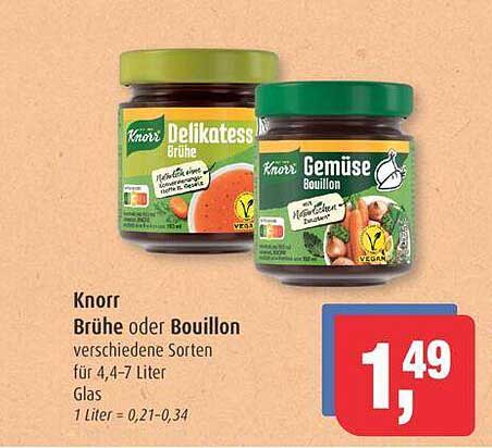 Knorr Brühe oder Bouillon