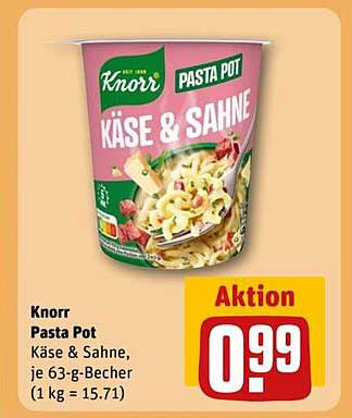 Knorr Pasta Pot Käse & Sahne