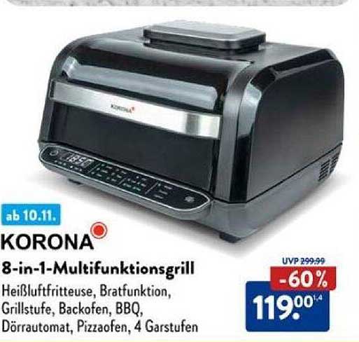 KORONA 8-in-1-Multifunktionsgrill