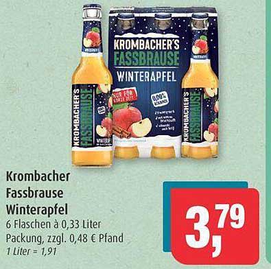 Krombacher Fassbrause Winterapfel