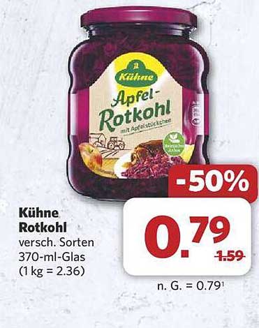 Kühne Apfel-Rotkohl