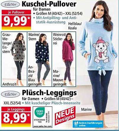 Kuschel-Pullover  
Plüsch-Leggings