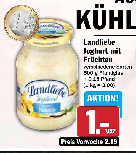 Landliebe Joghurt mit Früchten