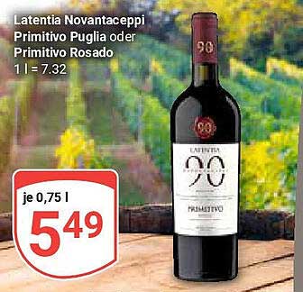 Latentia Novantaceppi Primitivo Puglia oder Primitivo Rosado