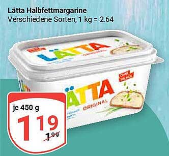 Lätta Halbfettmargarine