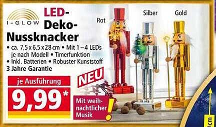 LED-Deko-Nussknacker