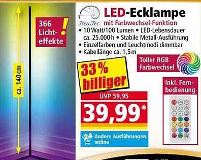 LED-Ecklampe