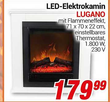 LED-Elektrokamin LUGANO