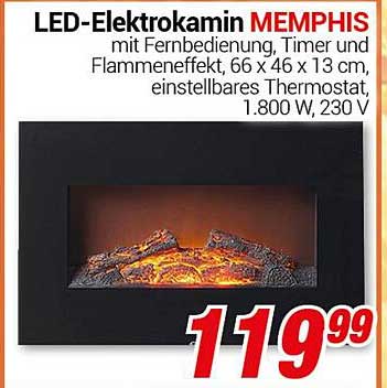 LED-Elektrokamin MEMPHIS