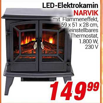 LED-Elektrokamin NARVIK