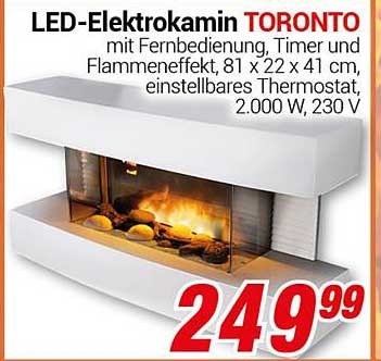 LED-Elektrokamin TORONTO